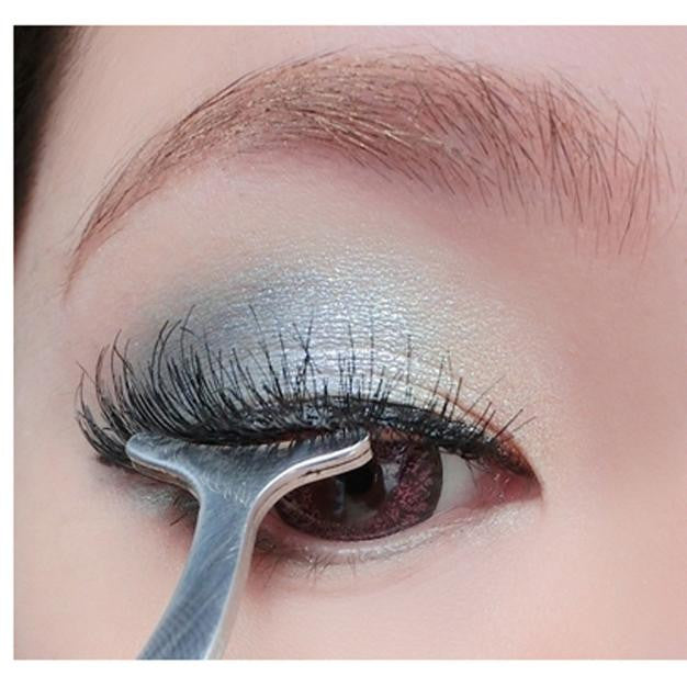Beauty Tools Multifunctional False Eyelashes Aid Stainless Steel Clip Forceps