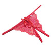 New women Open fork Transparency tanga bowknot Featured Strappy Sexy Panties tanga calcinha Lace Panties #YES