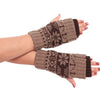 Gants Femme Women Soft Snowflake Short Keep Warm Knitted Fingerless Winter Gloves Female Girls Mitten Guanti Guantes Mujer #YNB