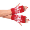 Gants Femme Women Soft Snowflake Short Keep Warm Knitted Fingerless Winter Gloves Female Girls Mitten Guanti Guantes Mujer #YNB