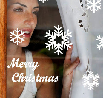 Wall Window Stickers Snowflake Christmas Xmas