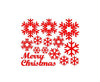 Wall Window Stickers Snowflake Christmas Xmas