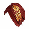 Brand New Embroidery Women Hat Beanie Scarf Turban