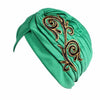 Brand New Embroidery Women Hat Beanie Scarf Turban
