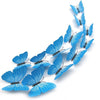 12pcs 3d butterfly wall decor Fridge Magnet Room Decor Decal Applique Wall Decals Stickers Living Home Decor pegatinas de pared