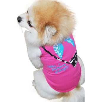 2017 New Hot Selling 3 Colors Small Sleeveless Camera dogs pets clothing  Printing Pet Dog T-shirt Vest products for dogs