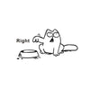 Left Right Newest DIY Funny Cat Need Food Home Decoration