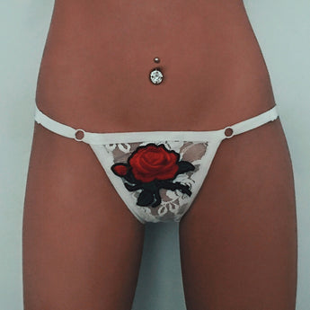 Sexy G-String Women Lace Floral