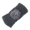 Hairband Women Hair ball Knitting Headband Elastic Handmade Keep Warm Hair Band Turban Hair Accessories for women