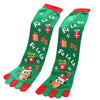 Fashion knitted Unisex Socks 3D Printed Christmas Finger Socks Women Cute Calcetines 3 Style Casual Socks