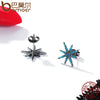 BAMOER Hot Sale 925 Sterling Silver Trendy Sparking Star Elegant