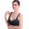 Women Push Up Deep V Ultrathin Underwire Padded Lace Brassiere Bra BK 32B/70B