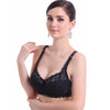 Women Push Up Deep V Ultrathin Underwire Padded Lace Brassiere Bra BK 32B/70B