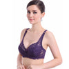 Women Push Up Deep V Ultrathin Underwire Padded Lace Brassiere Bra BK 32B/70B