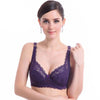 Women Push Up Deep V Ultrathin Underwire Padded Lace Brassiere Bra BK 32B/70B