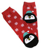 Christmas cartoon fox snowflakes printed sport socks