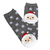Christmas cartoon fox snowflakes printed sport socks