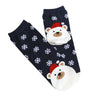 Christmas cartoon fox snowflakes printed sport socks