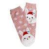 Christmas cartoon fox snowflakes printed sport socks