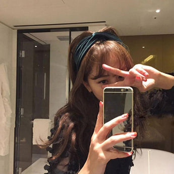 Hairband Women Velvet Cross Twist Headband Hair High Quality