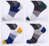 1 Pair of Mens Ankle Socks Cotton Low Cut Crew Stretch Sport Sweat-absorbent Breathable Socks Fits for 24.5-27cm foot