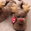 Unisex Plush Cotton Home Slippers Winter Warm Indoor Christmas Slippers Shoes