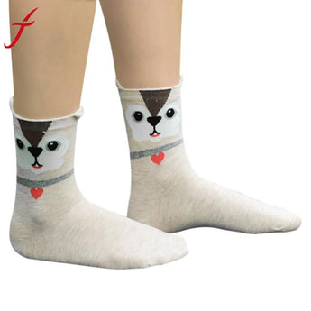 Feitong Brand 1Pair Soft Funny Socks Women Girls Cute Little Owl