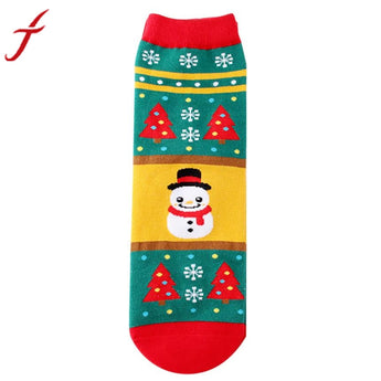 Feitong Brand Stripe Combed Cotton Women Funny Socks
