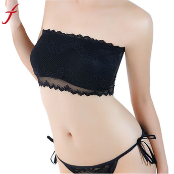 high quality tube top Sexy Womens Padded Bra Crop Tops Bustier Beach Tank Tops Black White Females Bandeau Tube Tops
