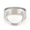 LemonBest 20mm 22mm Unique Creative Versatile Stainless Steel Finger Ring Ring-Shape Beer Bottle Opener