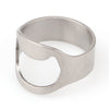 LemonBest 20mm 22mm Unique Creative Versatile Stainless Steel Finger Ring Ring-Shape Beer Bottle Opener