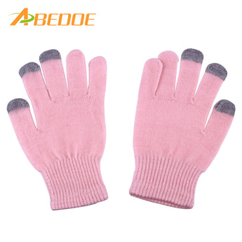 ABEDOE Fashion Soft Touch Screen Gloves Winter Warm Wrist Gloves for DrivingEntire Surface Works on Phones & Tablets