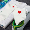 Feitong 1Pair Cotton Short Socks 2017 Womens Geometric Heart Printed Ankle High Low Cut Cotton Funny  Socks popsocket