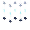 LemonBest Wall Hanging Paper Star Garlands 4m Long Birthday String Chain Wedding Party Banner Handmade Children Room Home Decor