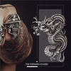 Large Black Dragon Temporary Tattoo Arm Tattoo Stickers for Men Women
