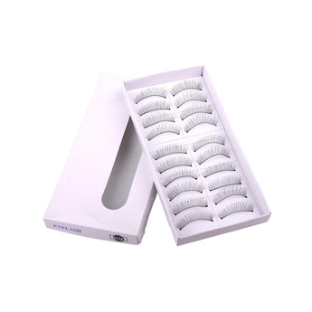 10 Pairs of Handmade Soft Long Nature Voluminous False Eyelashes Makeup Eyelashes