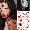Wound Scab Blood Halloween Scar Tattoos Temporary Tattoos Sticker Decor