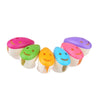 4pcs Smile Face Antibacterial Toothbrush Holders Suction Cup
