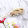 Wooden Handle Double Sided Natural Bristle Nail Brush