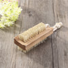 Wooden Handle Double Sided Natural Bristle Nail Brush
