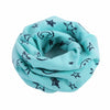 Autumn Winter Girls Boys Fashion Cotton Scarf Smiling Face Five-pointed Stars Printed Kids Warm Neckerchief