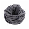 Autumn Winter Girls Boys Fashion Cotton Scarf Smiling Face Five-pointed Stars Printed Kids Warm Neckerchief