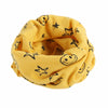 Autumn Winter Girls Boys Fashion Cotton Scarf Smiling Face Five-pointed Stars Printed Kids Warm Neckerchief