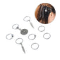 Ethnic Braid Hair Dreadlocks DIY Jewelry Loops Plait Headdress Hoop Ring Pigtail Accessory
