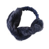 Women Faux Fur Cross Twist Headband Hair Band Turban Elastic Headband Bandage