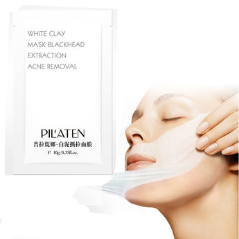 3pc Natural aloe white mud to blackhead acne deep care mask