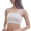 Breathable Leaves-design Strapless Bandeau Bra Modal Fabric