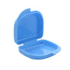 Retainer Case With Vent Holes and Hinged Lid Snaps Mouth