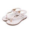 Summer Bohemia Sweet Beaded Sandals Clip Toe Sandals Beach Shoes