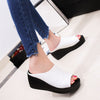 Women Summer Fashion Leisure Fish Mouth Sandals Thick Bottom Slippers